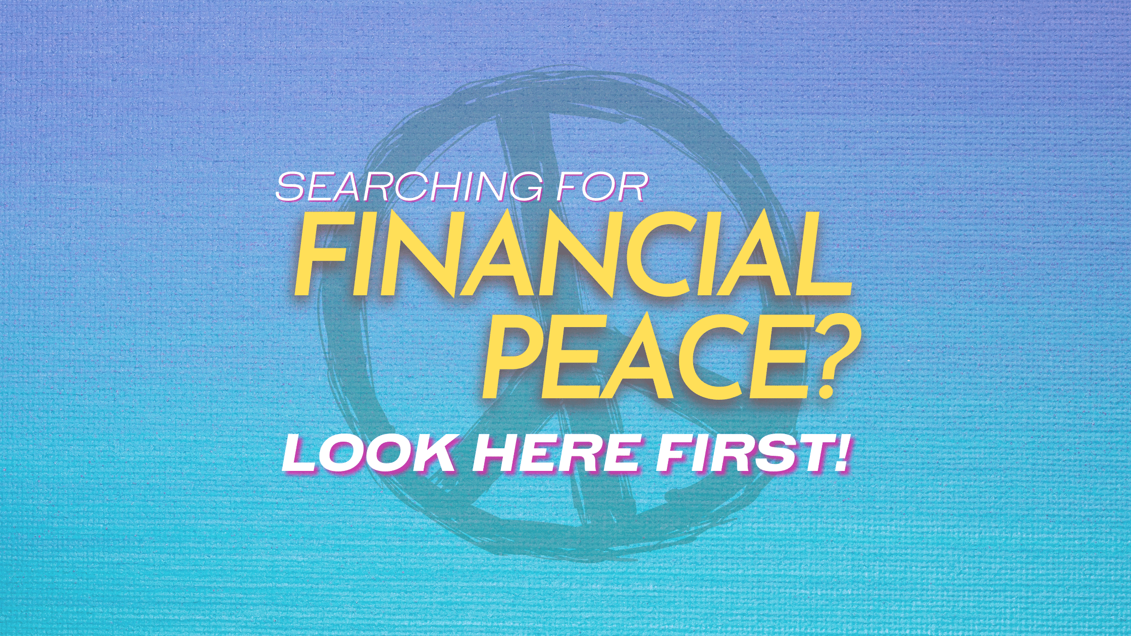 Searching for Financial Peace Look Here First! - Fiology