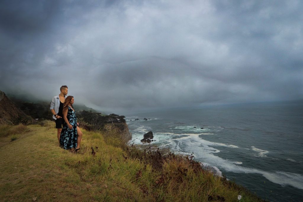 Justin David Carl and Carly Lyn wise at Big Sur Coast - Fiology