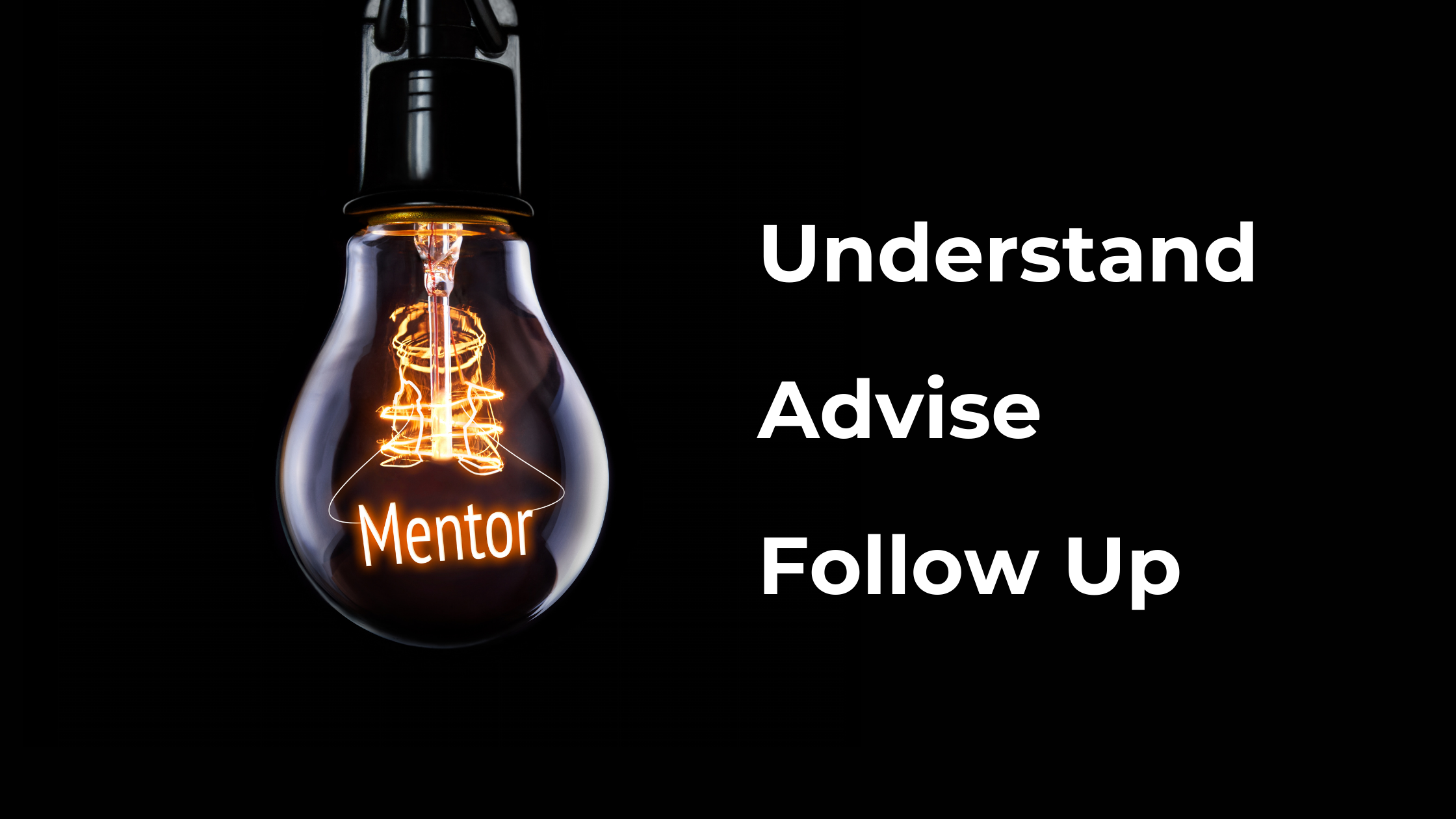 List of Mentoring responsibilities, Understand, Advise, and Follow Up